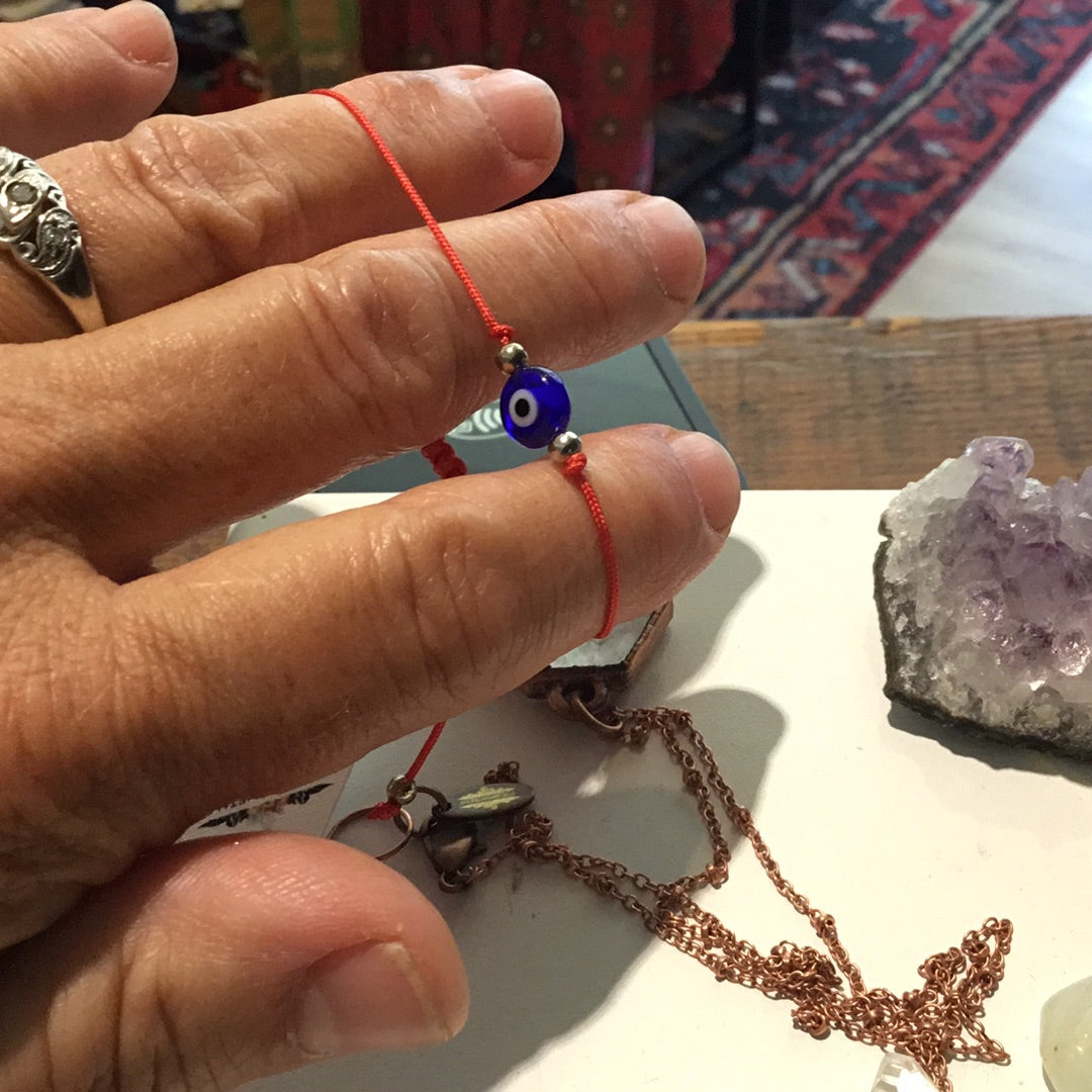 Evil eye String Bracelet- Adjustable String