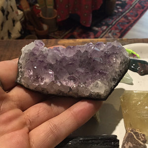 Medium amethyst cluster