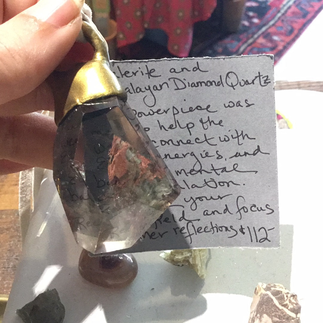 Arrus Fineries sphalerite and Himalayan diamond quartz