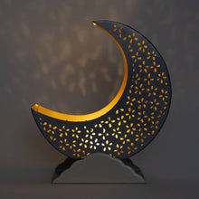 Silver Crescent Moon Candleholder