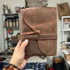 Leather strap journal