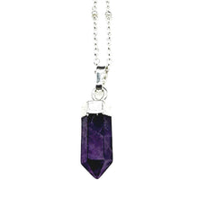 Petite Cylindrical Amethyst Point Necklace