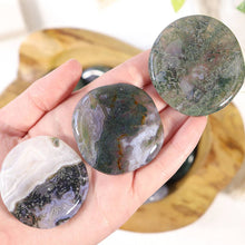 Moss Agate Worry Stone  - Moss Agate Thumb Stones