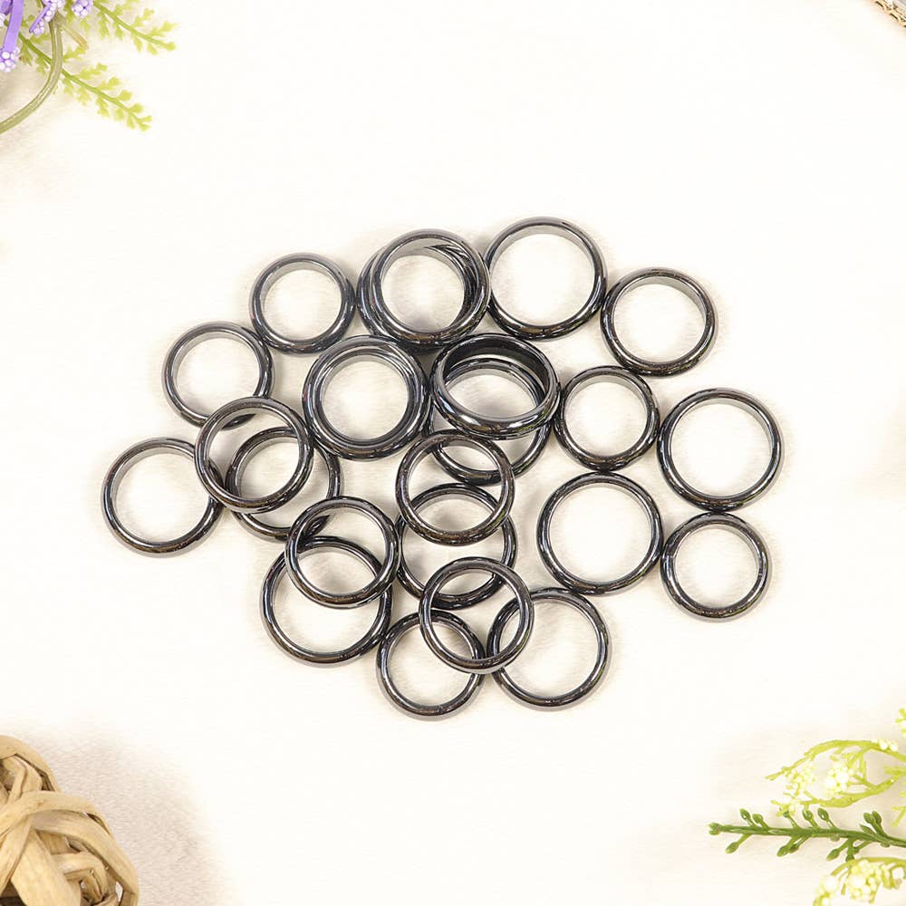 Hematite Rings