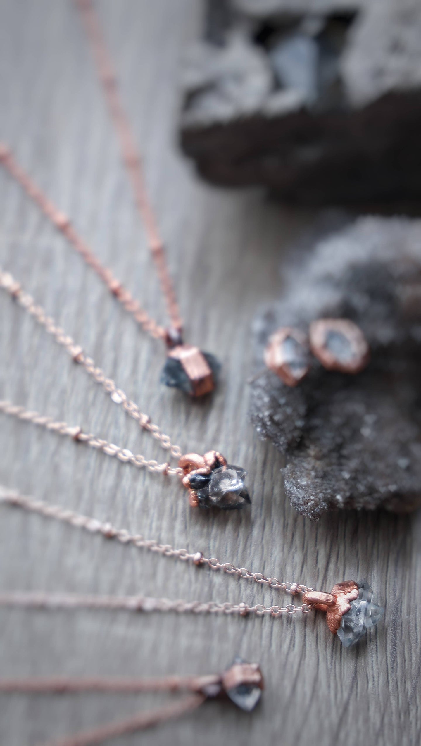 Petite Herkimer Diamond Cluster Necklace
