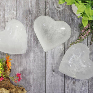 Selenite Heart Bowl Large | Selenite Healing Crystal 5"