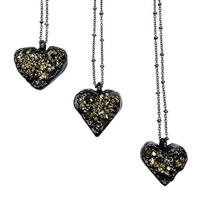 Pyrite Heart Necklace