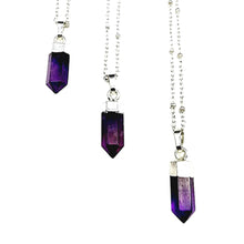 Petite Cylindrical Amethyst Point Necklace