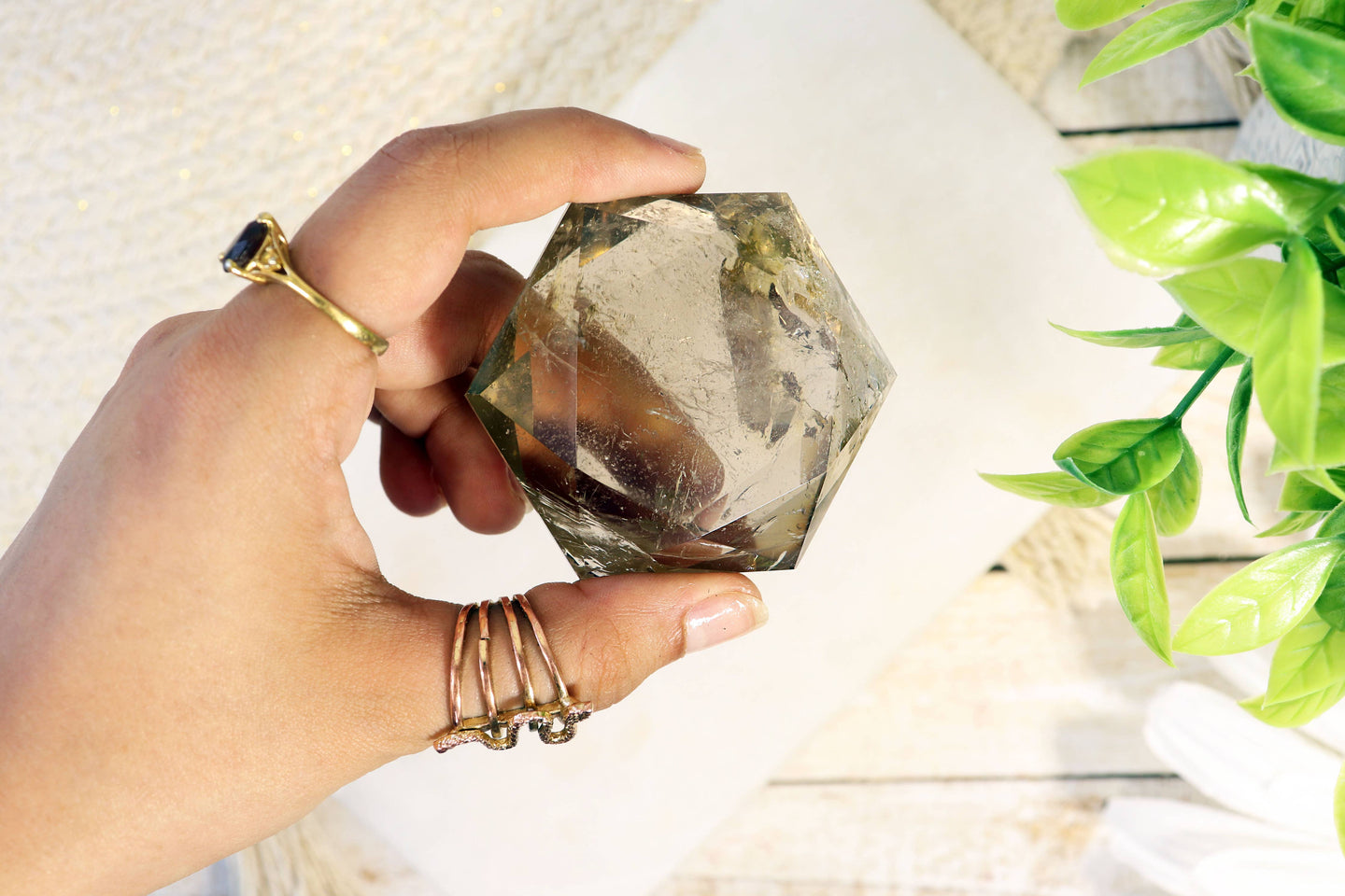 Smoky Quartz Star | Smoky Quartz Hexagon
