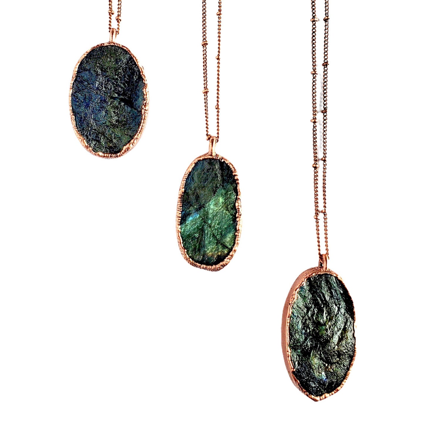 Raw Labradorite Necklace