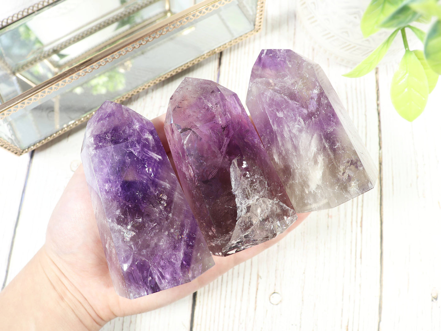 Brazilian Natural Amethyst Polished Point-Choose Your Weight