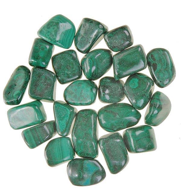 Malachite Tumbled Stones - Medium