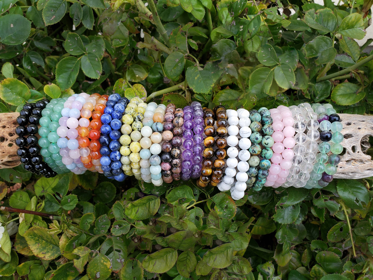 Crystal Gemstone Bracelet 8mm