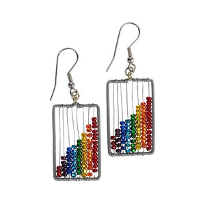 Rainbow Abacus Earrings