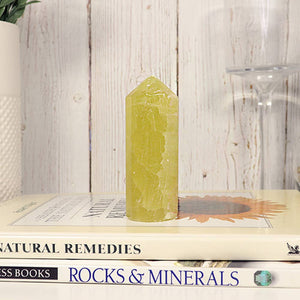 Lemon Calcite Round Top Tower (Small)