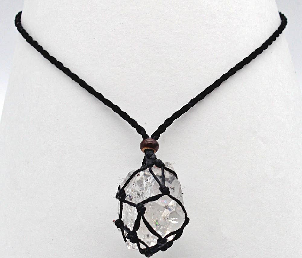Interchangeable Macramé Cage Necklaces Without Stone