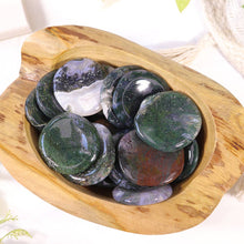 Moss Agate Worry Stone  - Moss Agate Thumb Stones