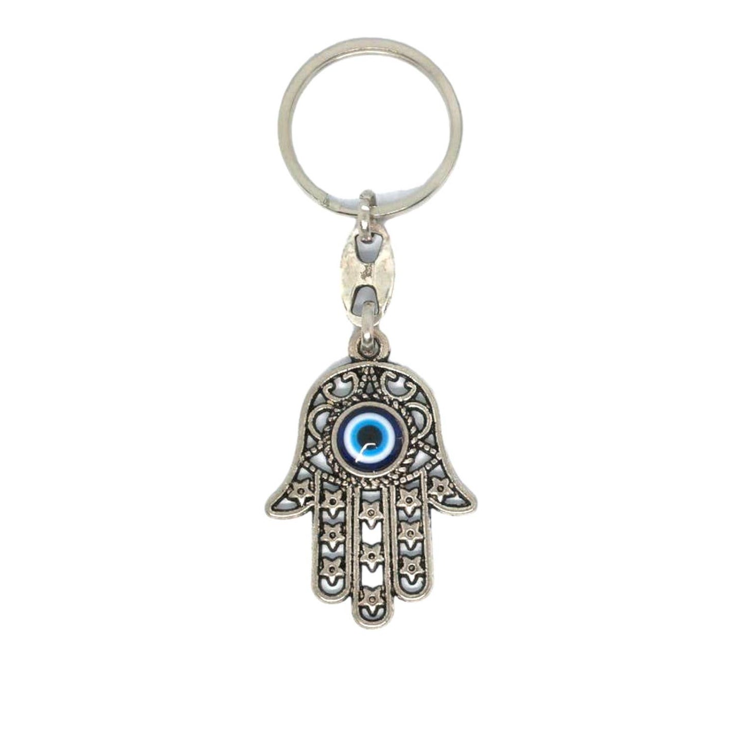 Metal Hamsa Evileye Keychain 2