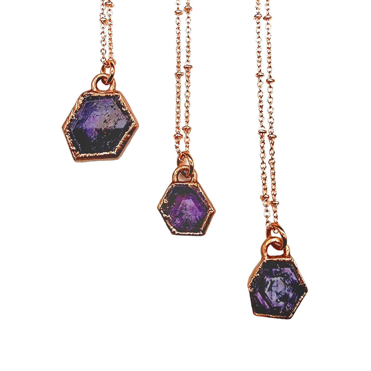 Natural Record Keeper Hexagon Ruby Necklace