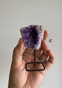 Amethyst Cluster on Stands