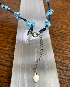Handmade Beaded Daisy Flower Necklace/Choker