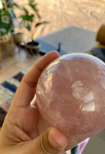 2  1/2”Rose Quartz Sphere