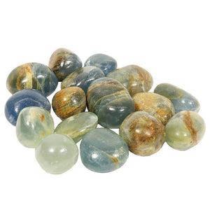 1 lb Aquatine Blue Calcite Tumbled Stones | Crystal