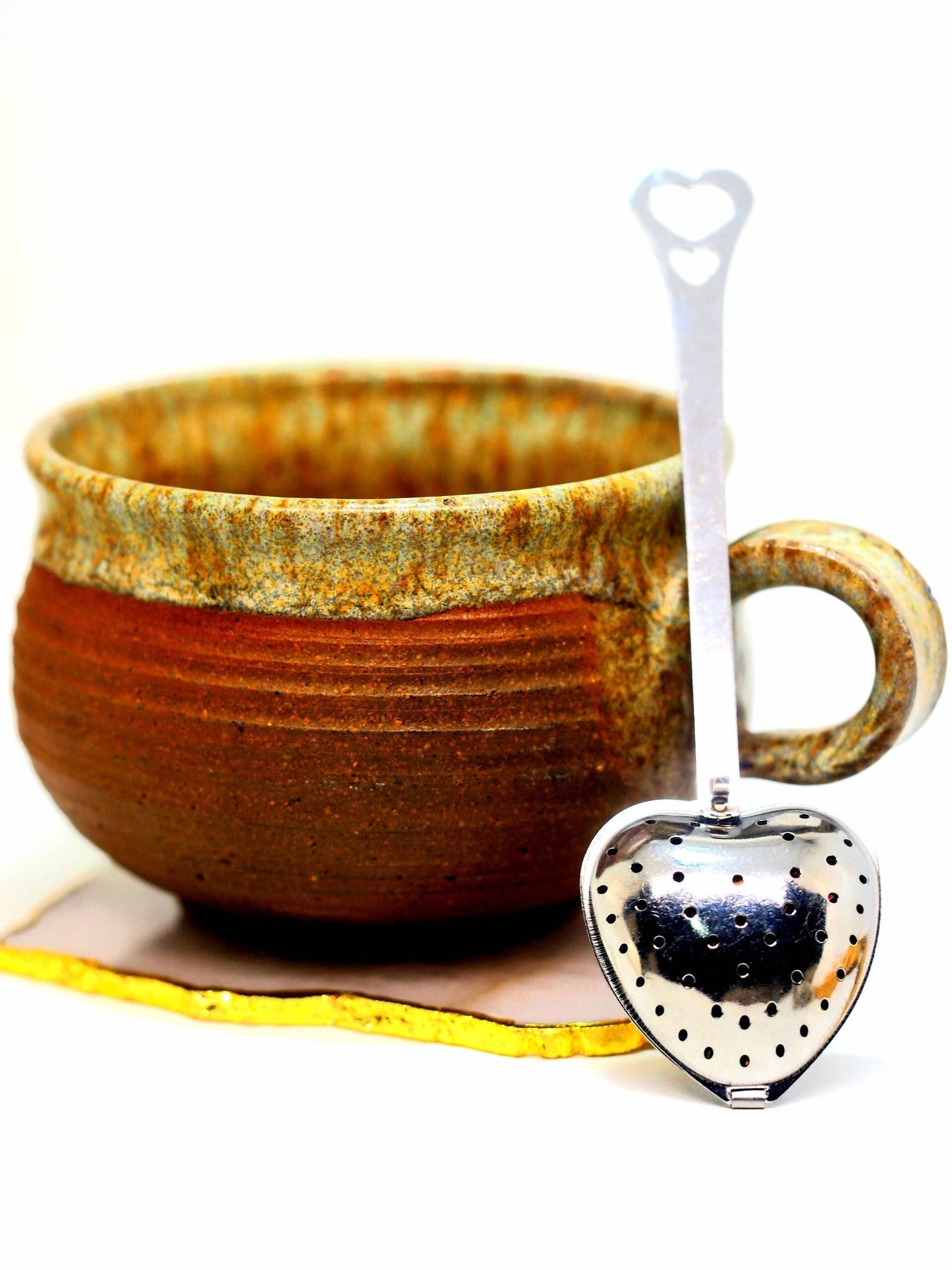 Heart Shape Tea Strainer Spoon Ready To Ship Loose Herb