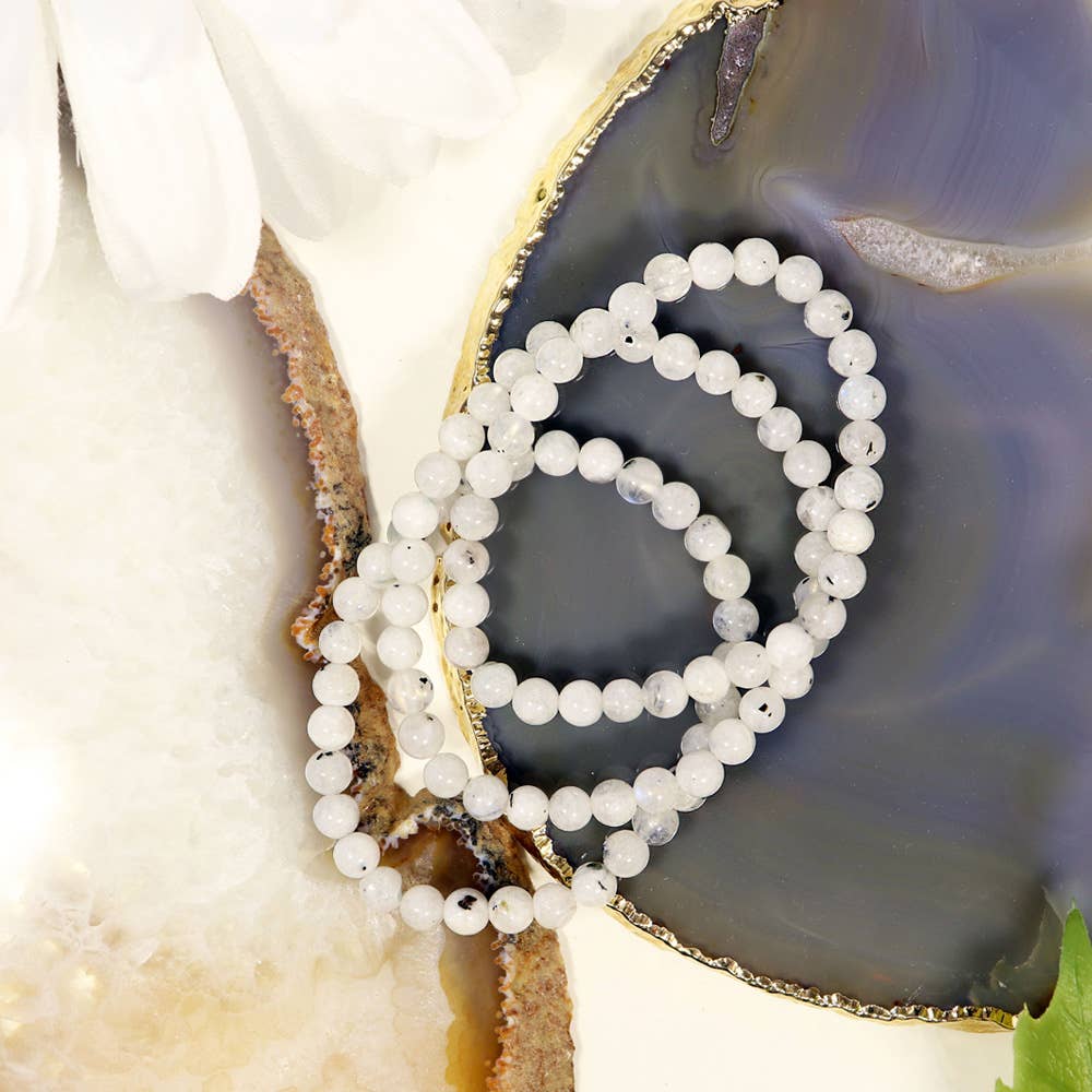 Rainbow Moonstone Bracelet | Rainbow Moonstone Jewelry