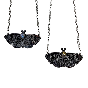 Black Archduke Butterfly Necklace