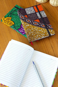 Ghanaian Ankara Cloth Covered Journals - Lined and Unlined