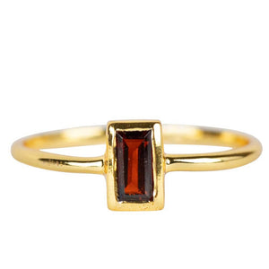 Garnet Gold Ring