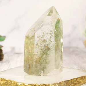 Lodolite Polished points , Garden Quartz