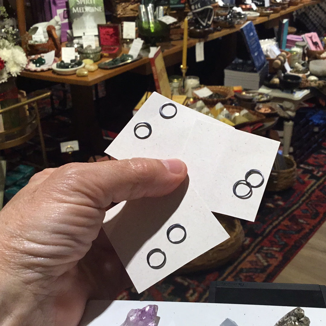 Earring, SS Circle Post