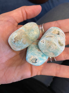 Tumbled Blue Aragonite