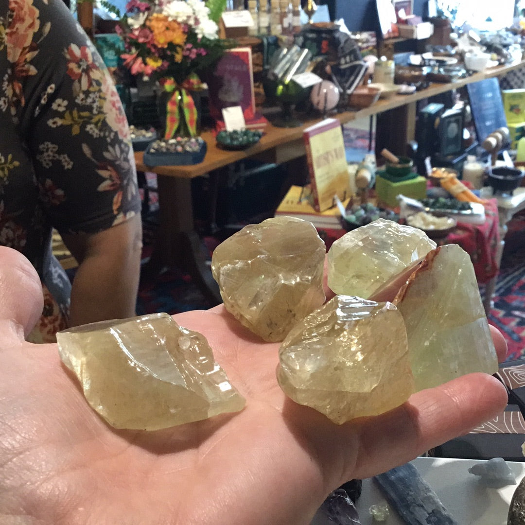 Yellow Calcite chunks